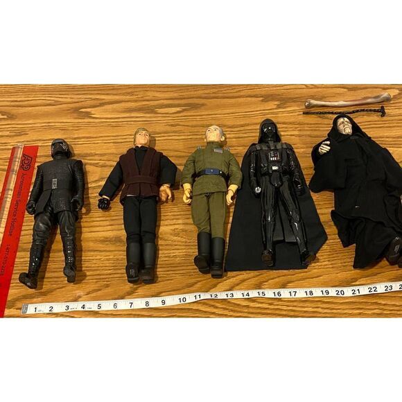 Lot of Vintage Star Wars Action Figures 12" Sheev Palpatine Grand Moff Tarkin - Picture 1 of 16